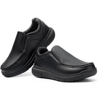 Zapatos Loafer para Hombre de Cuero Negro – Estilo Casual Slip-On Cómodo | Meberant