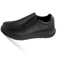Zapatos Loafer para Hombre de Cuero Negro – Estilo Casual Slip-On Cómodo | Meberant