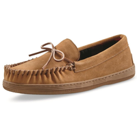 Zapatos Mocasín Trapper para Hombre – Pantuflas de Cuero para Interior y Exterior | Meberant