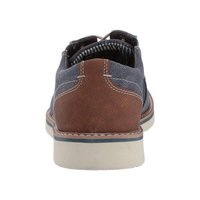 Zapatos Oxford Canvas Azul con Cordones | Meberant
