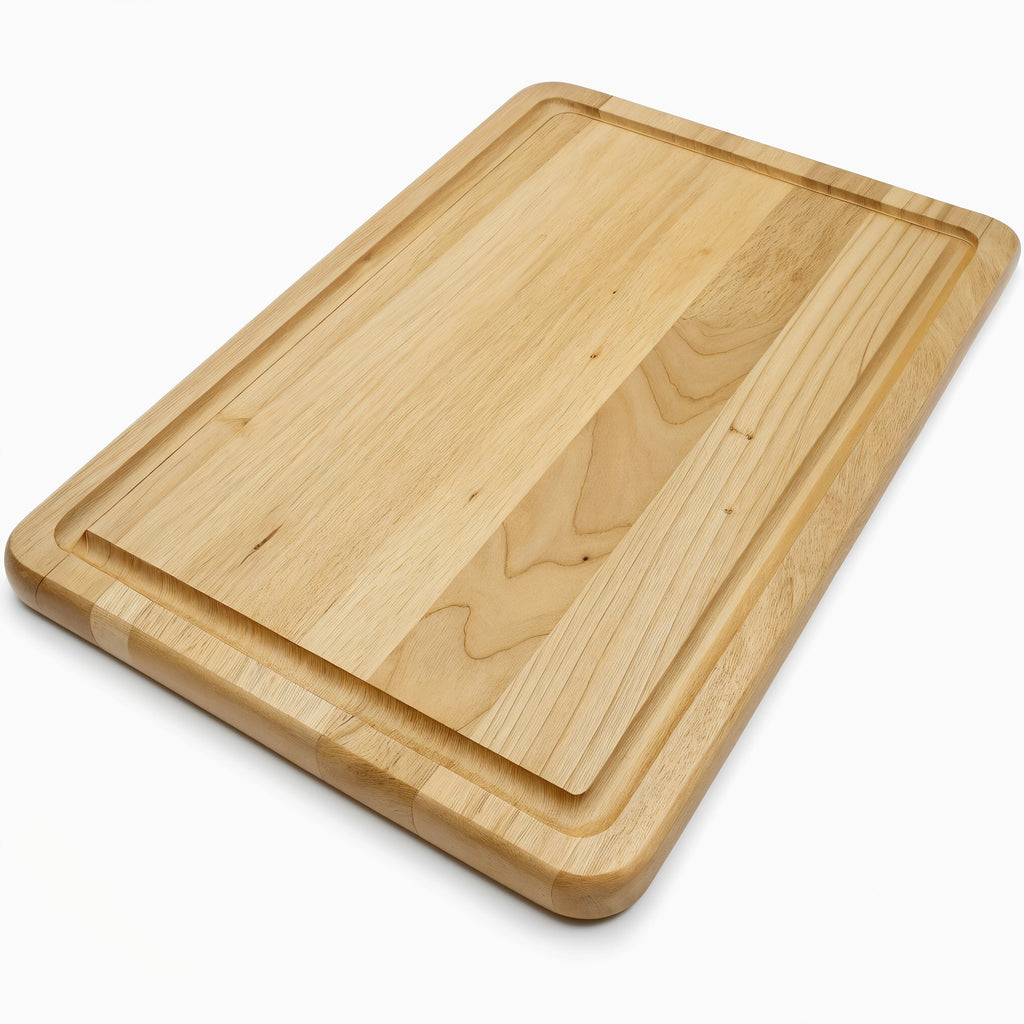 Tabla de Corte de Arce Pequeña — vista frontal con grano de madera
