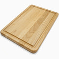 Tabla de Corte de Arce Pequeña — vista frontal con grano de madera