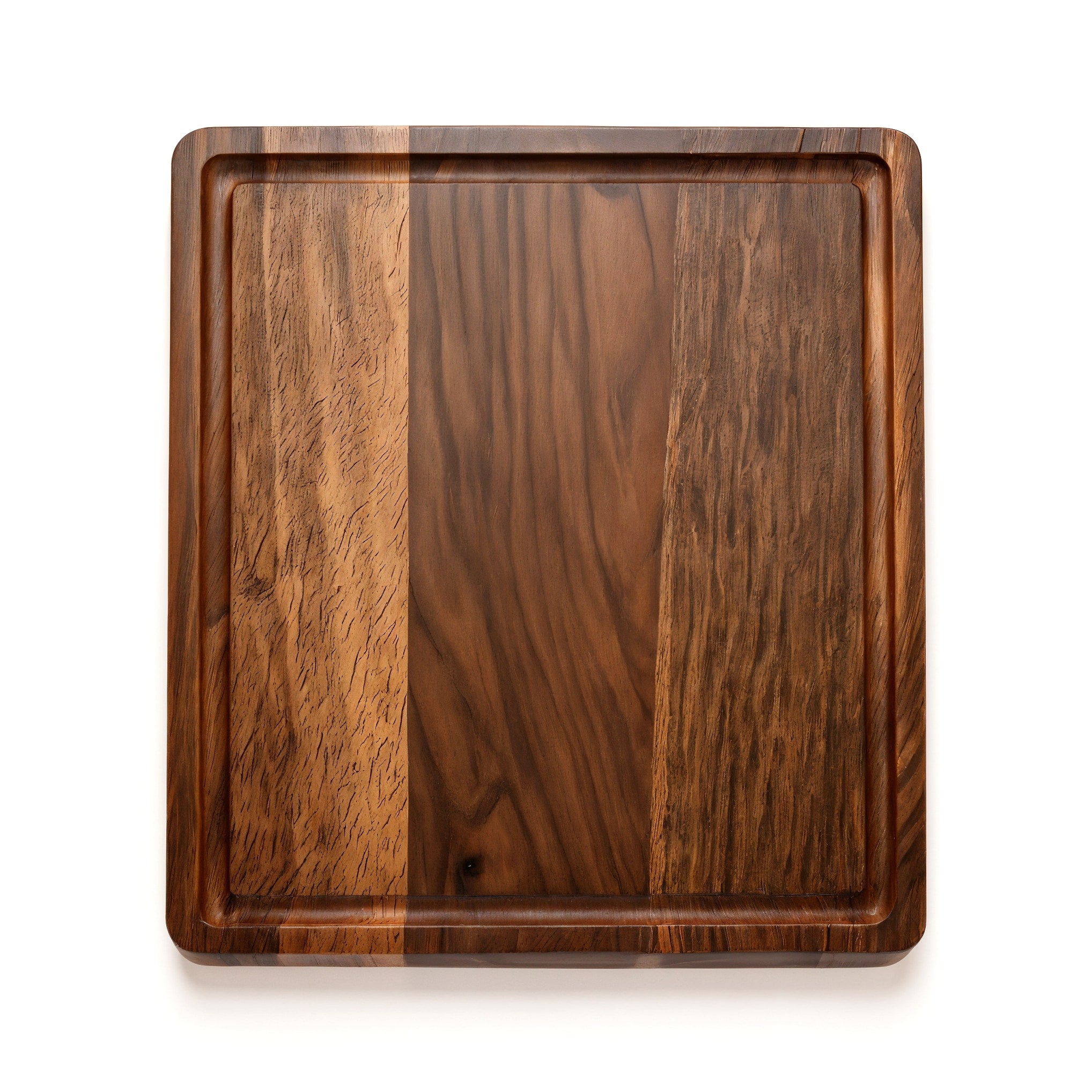 Meberant Tabla de Corte de Wengué Rectangular — vista en ángulo