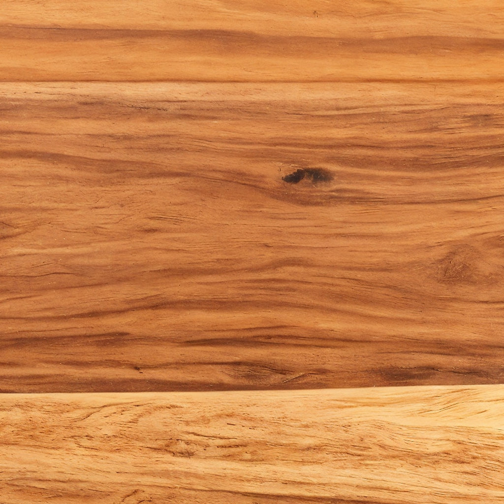 Meberant Tabla de Corte de Acacia Redonda — detalle de grano