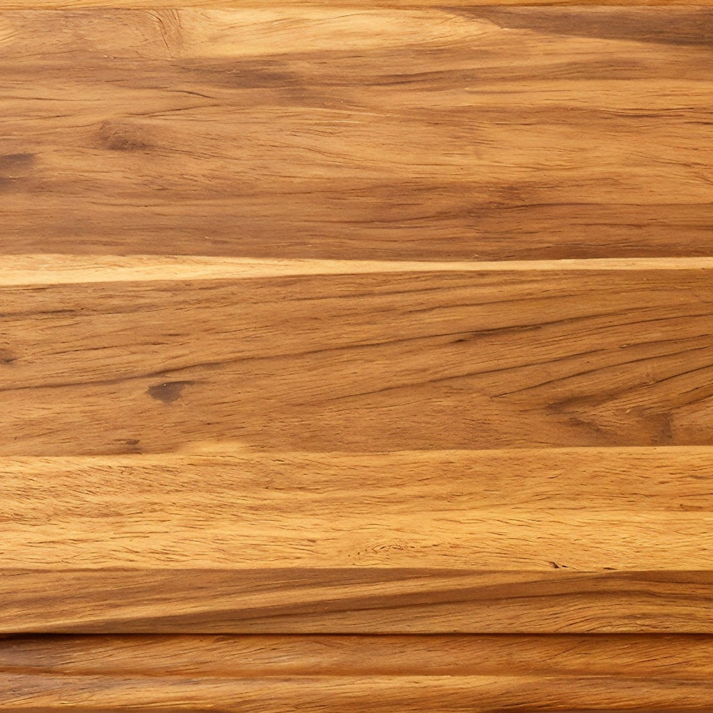 Meberant Tabla de Corte de Teca — detalle macro del grano de madera