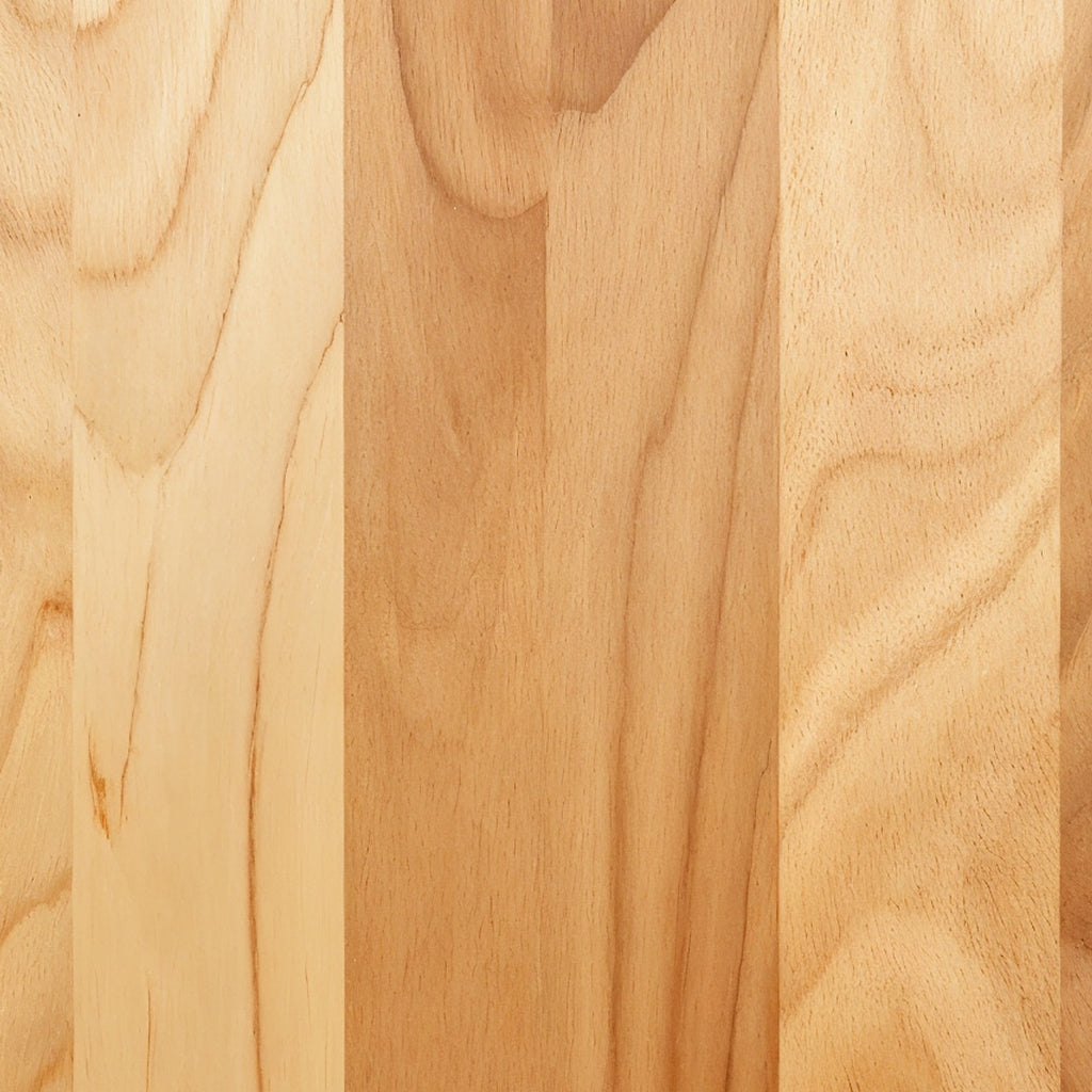 Tabla de corte de arce Meberant — detalle macro del grano de madera
